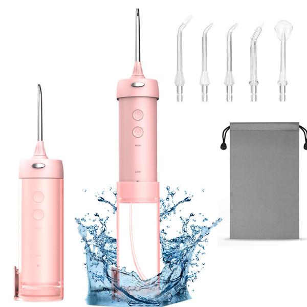 Cheap Rechargeable Battery Operated Water Flosser With 5 Adjustable Working Modes for sale