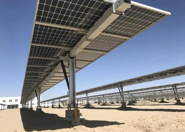 Cheap Ground PV Single Axis Independent Solar Tracking System Bracket for sale