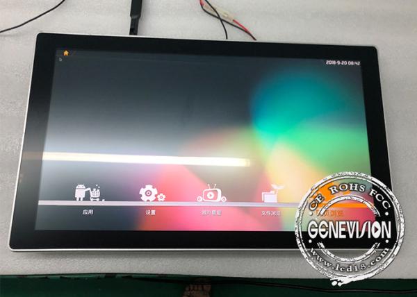 Cheap Anti Glare Glass Android Digital Signage , Bus Media Player Wifi Video Display Board 21.5 Inch for sale