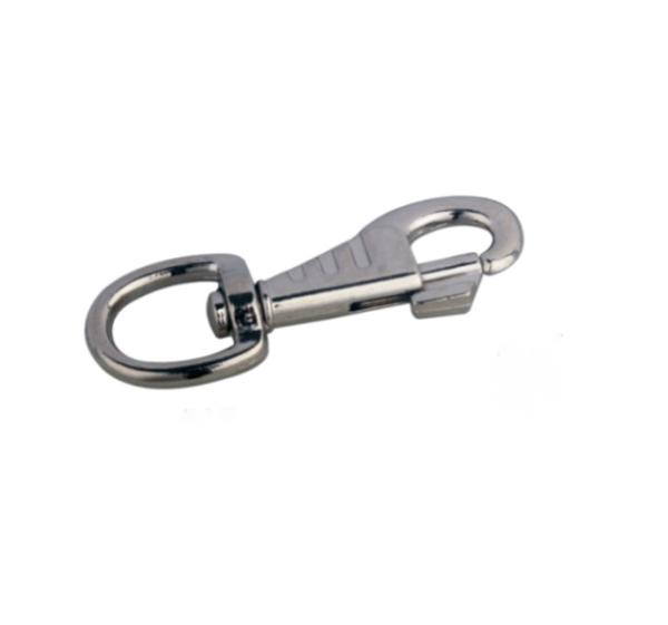 Cheap Zinc Alloy Diecasting Round Swivel Eye Type  Bolt Snap Hook With Cross Grain for sale