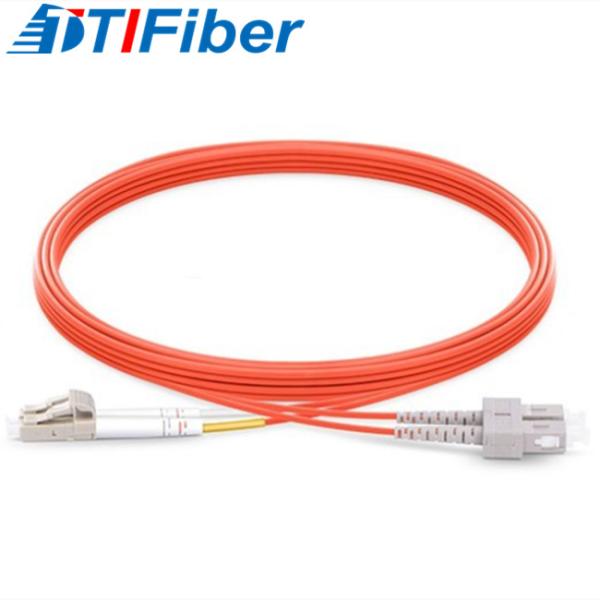 Cheap OM2 0.2dB Multimode Fiber Optic Patch Cord LC UPC To SC UPC for sale