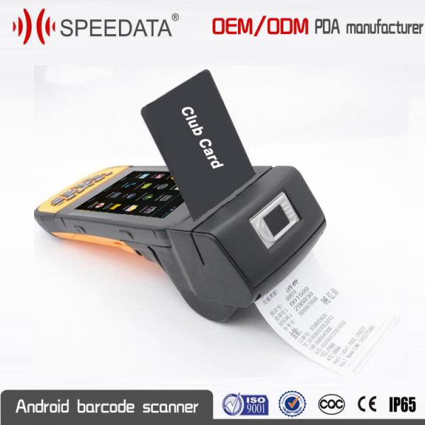 Cheap Wireless Smart ID Card Reader PDA Handheld Device Android With 4.5 LCD Display for sale