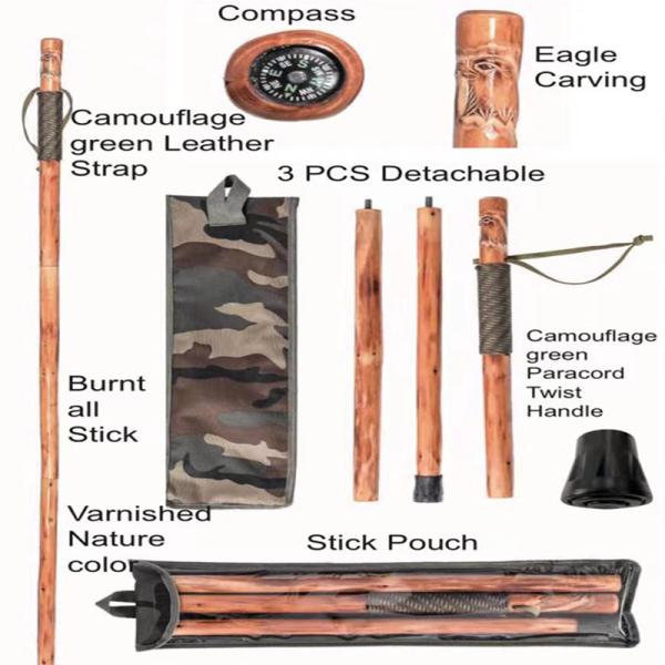 Cheap Peach Solid Wood Walking Canes 500g Straight Handle for sale