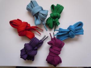 Best Custom printed rainbow design Nylon / polyester shoe lace , running shoe laces wholesale