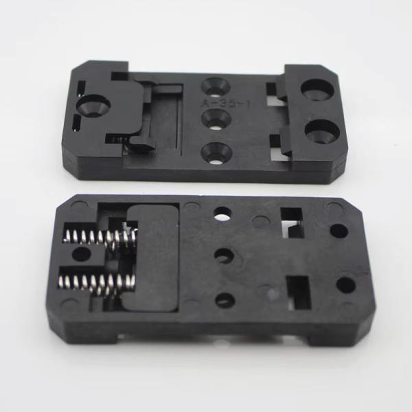 Cheap A-35-1 PA66 DIN Rail Bracket Plastic Clip Guide Rail Buckle Of Simple PCB Circuit Board Mounting Bracket DIN Rail Mounting PCB Carrier PCB Bracket for sale