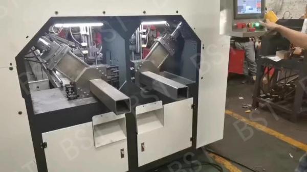 Cheap 4mm SS Square Tube Punching Machine 6000mm Hydraulic Pipe Punching Machine for sale
