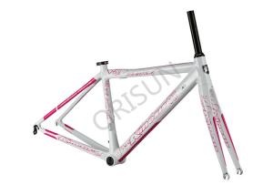 Compact Structure Ladies Road Bike Frame 49cm With Inner Cable Routing