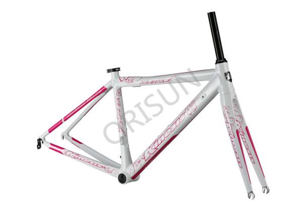 Cheap Compact Structure Ladies Road Bike Frame 49cm With Inner Cable Routing for sale