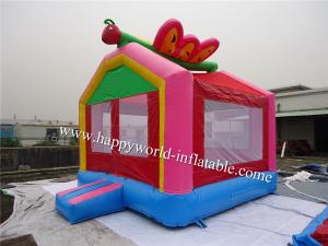 China butterfly mini bouncy castle , air bouncer inflatable trampoline , bouncer castle house on sale