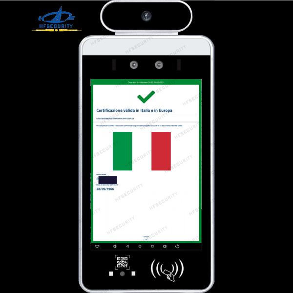 Cheap HF80C Italy Verificy C19 Health Code Scan Device Face Recognition  Health Code Scan Device for sale