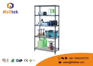Best 5 Tier Wire Rack Storage Shelves Chrome Plating Easy Dismantle For Kitchenware wholesale