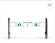 SS304 Body Dual Mechanical Swing Gate Turnstile Access Control High Strength