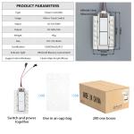 36W Single Color LED Defogger with Smart Double Key Touch Dimmer Switch DC12V/5A
