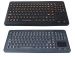 120 Keys durable antimicrobial silicone keyboard with touchpad numeric keypad
