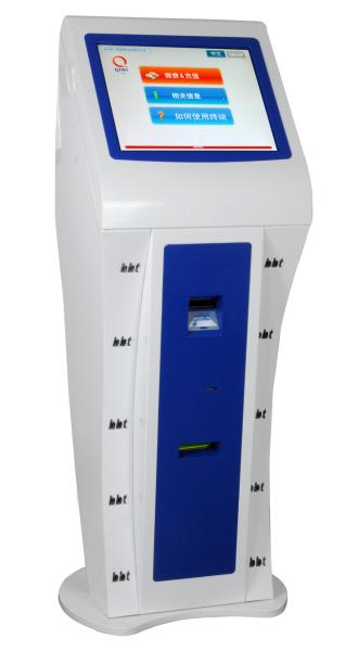 Cheap Check Reader, Motion Sensor Free Standing Kiosk, Wireless Connective (WIFI / GSM / GPRS) for sale