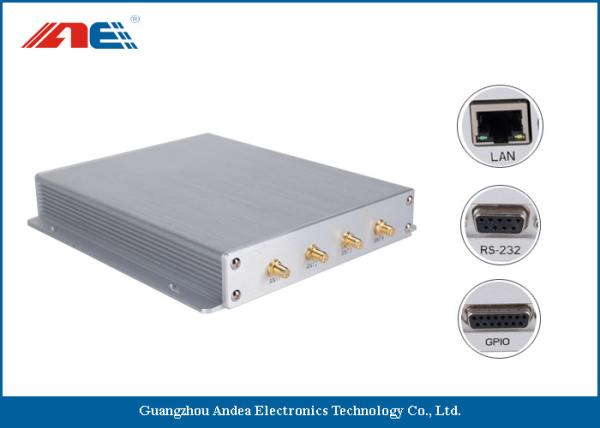 Cheap SMA*4 Antenna Interface Long Range RFID Reader Reading Range 90CM With Four Channels for sale