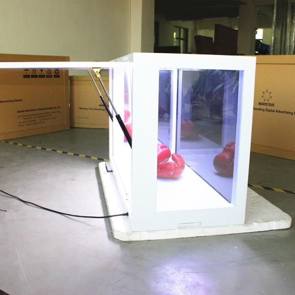 Cheap Super Light Transparent LCD Screen Display With Aluminium Alloy Frame for sale