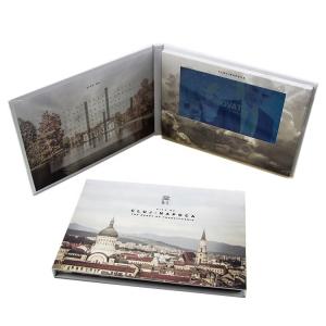 China Portable Leather advertising lcd screen video book brochure for advertisement on sale