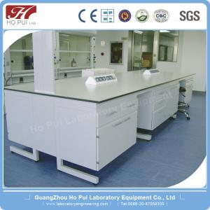 China MDF Wood Physics Science Lab Tables Grey for Commercial Furniture on sale