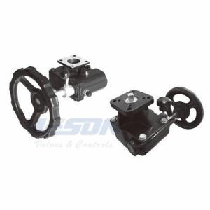 ISO 5211 Standard Manual Override Gearbox With ISO Actuator And Valve Mountings