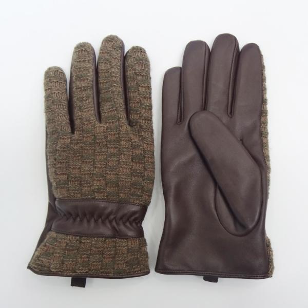 Cheap Comfortable Mens Soft Leather Gloves Silk Lining With Custom Styles for sale