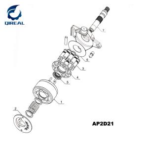 Best AP2D12 AP2D14 AP2D16 AP2D18 AP2D21 AP2D30 AP2D36 Excavator Main Hydraulic Pump Spare Parts wholesale