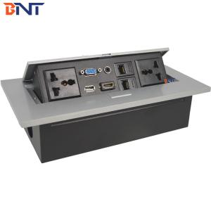 Black Power Hidden  Desktop  Socket With USB / 3.5 Audio Interface BD610-7