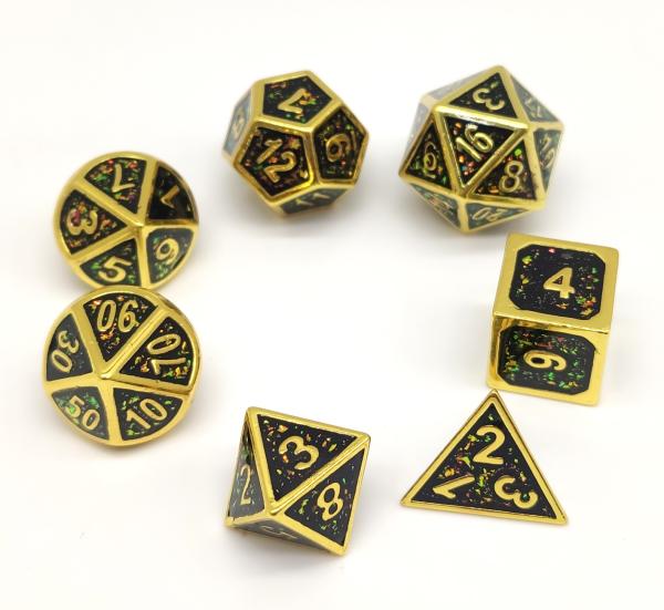 Cheap GST Practical RPG Dice Set Multipurpose Handmade Polyhedral Metal for sale