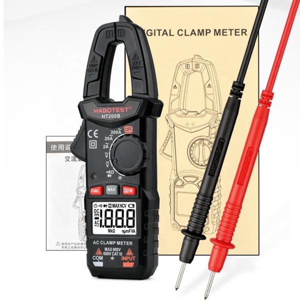 Cheap 2000 Counts 200A Double Backlight Mini Clamp Meter for sale
