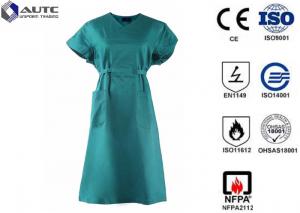 China Care Wear Nurse Surgical Green Scrubs , Maternity Medical Scrubs Reinforced on sale