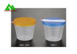 Medical Plastic Specimen Jars With Lids , Sterile Urine Specimen Cups For