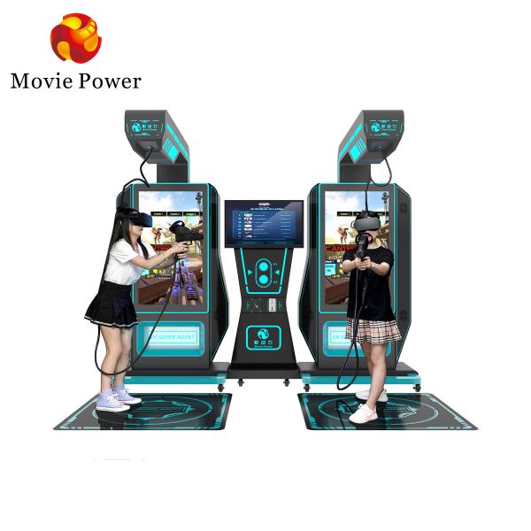 Cheap 9d Vr Arcade Shooting Game Machine Kat Virtual Reality Super 2 Player Gun Simulator for sale