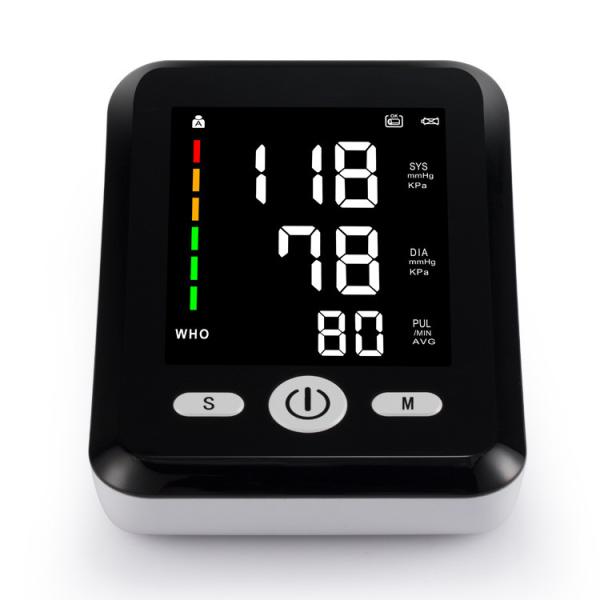 Cheap Black Home Blood Pressure Device Automatic Shutdown With One Button Measurement for sale