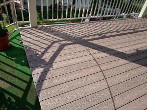 China WPC composite deck boards for wpc stairs lawn decking garden decking boards on sale