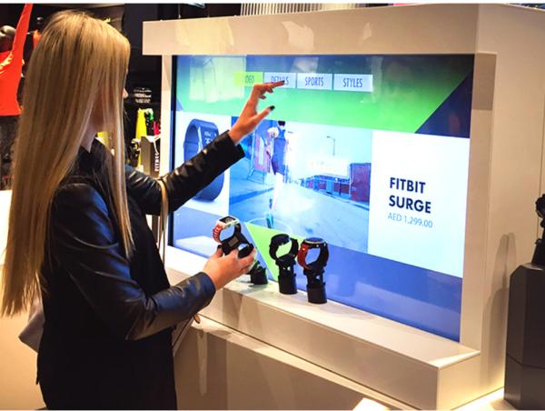Cheap Customized Interactive Retail Store Displays Exhibit Management System Integrating Video Advertising for sale