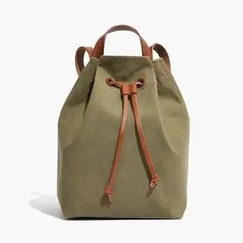 Cheap Customize Canvas Drawstring Backpack Environmental Protection for sale