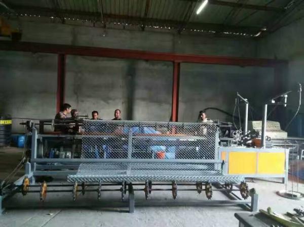 Cheap Fully-Automatic PLC control double wire feeding Chain Link Fence Machine for sale