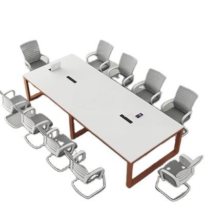 Cheap Customizable White Conference Table Simple Long Table for Multi Negotiation in Office for sale