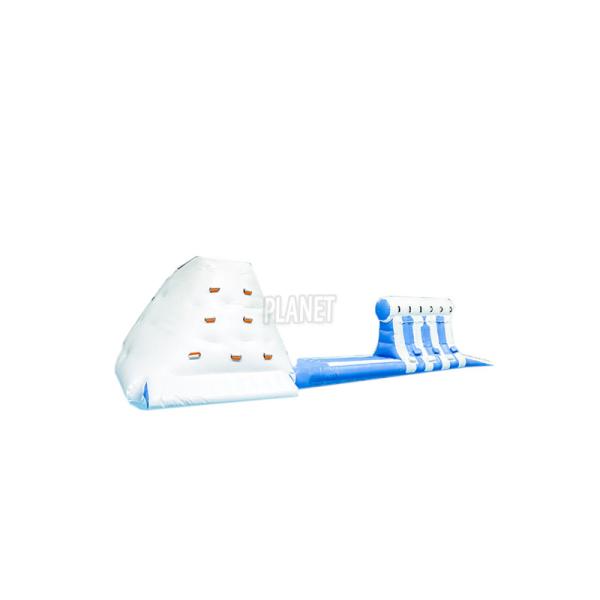 Cheap PVC Iceberg Run Inflatable Water Games Rock Climbing Mountains Inflatable Water Iceberg Slide for sale