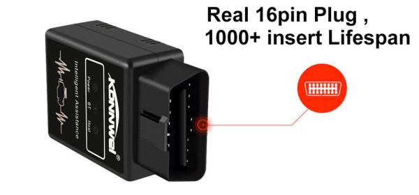 Cheap Bluetooth  Konnwei OBD2 Scanner Car Engine Fault Code Reader Android for sale