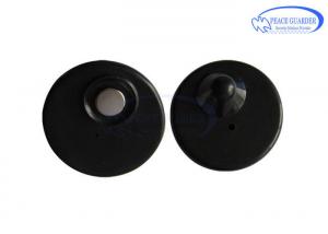 Best 8.2MHZ RF Security Tags 50mm Diameter With Steel Pin Detection Range 1.2 - 2.4M wholesale
