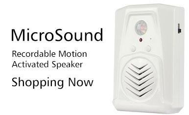 Cheap COMER voice prompt speaker Audio PIR Motion Sensor Home Security Player for sale
