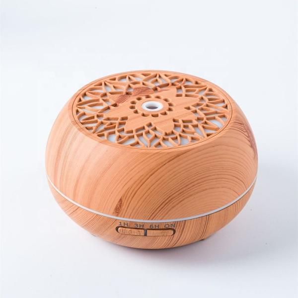 Cheap 550ml Color Change Wood LED Essential Oil Humidifier Aroma Diffuser 24V Capacity＞200ml for sale