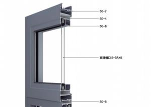 T5 T6 Anodized Casement Window Profile Powder Coated Aluminum Extrusions