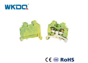 Best 281-107 Universal Electrical Spring Type Terminal Block Connector 4mm Standard Vibration Resistant Green Color wholesale