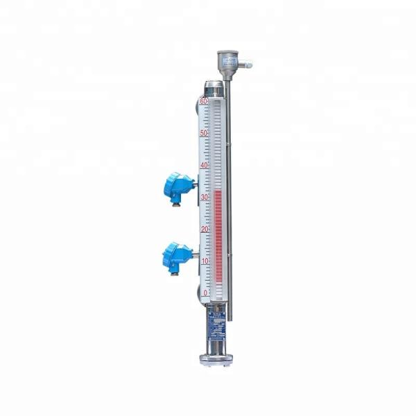 Cheap Simple Structure Side Mounted Magnetic Level Gauge With Transmitter for sale