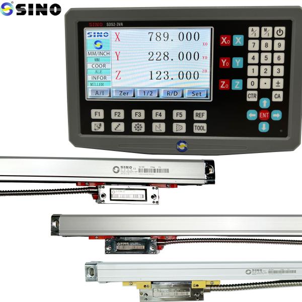 Cheap SINO SDS2-3VA 3 Axis Digital Readout Meter With KA300 Glass Linear Ruler TTL RS422 Signal for sale