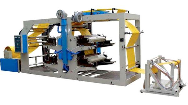 Cheap PP / HDPE Woven Bag 4 Color Flexographic Printing Machine High Efficiency for sale
