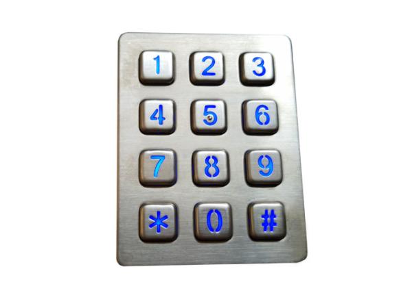 Cheap 150mA Dot Matrix Embedded Mechanical Keyboard 12 Keys for sale