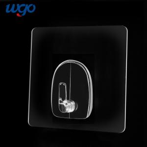 China WGO Self Adhesive PC clear coat hook Heavy Duty For Hanging Coat Towel Kitchen Bathroom Waterproof Rustproof on sale
